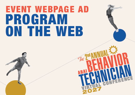 a square graphic representing 2027 Behavior Technician Conference Event Webpage Ad - Program on the Web