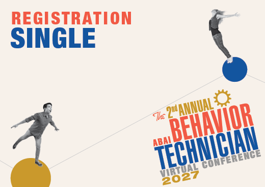 a square graphic representing 2027 Behavior Technician Conference Registration (Single)