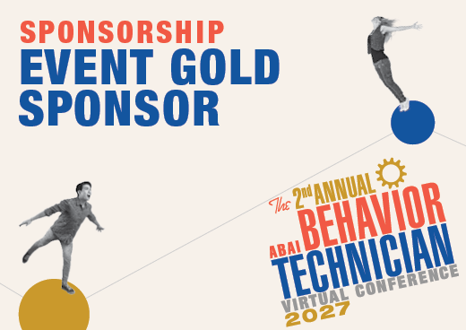 a square graphic representing 2027 Behavior Technician Conference Event GOLD Sponsor