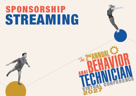 a square graphic representing 2027 Behavior Technician Conference Sponsorship - Streaming