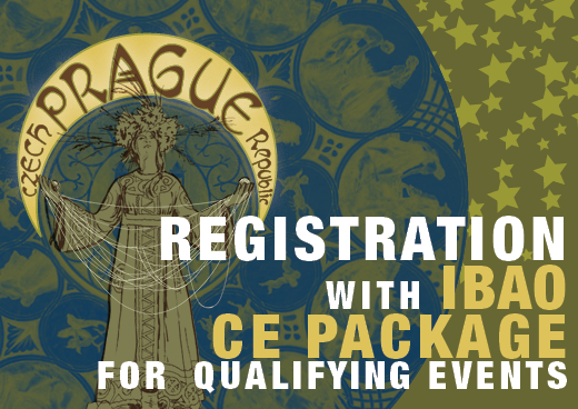 a square graphic representing 2026 International Conference IBAO CE Package for Qualifying Events