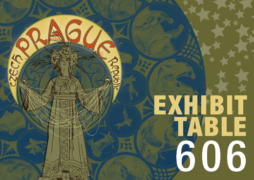 a square graphic representing 2026 International Conference, Prague - Table 606