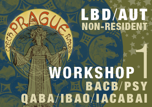 a square graphic representing Workshop 01: Early Social Learning: Behavioral Interventions, Czech Republic Non-Resident
