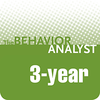 The Behavior Analyst, 3-Year Subscription (2014, 2015, 2016) PRINT and ELECTRONIC Version.