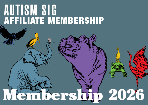a square graphic representing 2026 Autism SIG Affiliate Membership [9/1/2025 - 8/31/2026]