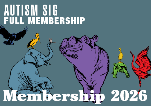 a square graphic representing 2026 Autism SIG Full Membership [9/1/2025 - 8/31/2026]