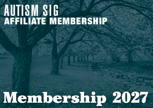 a square graphic representing 2027 Autism SIG Affiliate Membership [9/1/2026 - 8/31/2027]