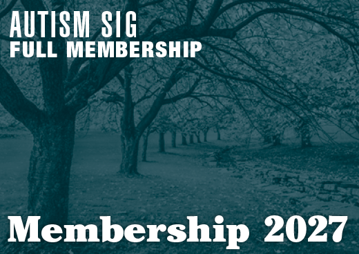 a square graphic representing 2027 Autism SIG Full Membership [9/1/2026 - 8/31/2027]