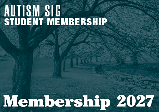 a square graphic representing 2027 Autism SIG Student Membership [9/1/2026 - 8/31/2027]