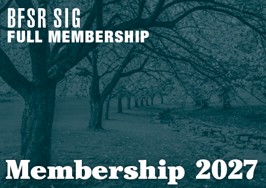 a square graphic representing 2027 BFSR SIG Full Membership [9/1/2026 - 8/31/2027]