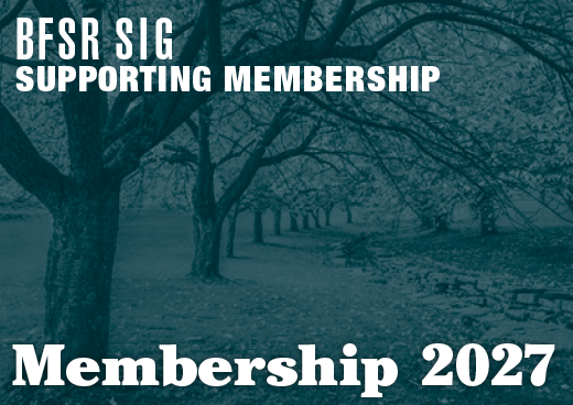 a square graphic representing 2027 BFSR SIG Supporting Membership [9/1/2026 - 8/31/2027]