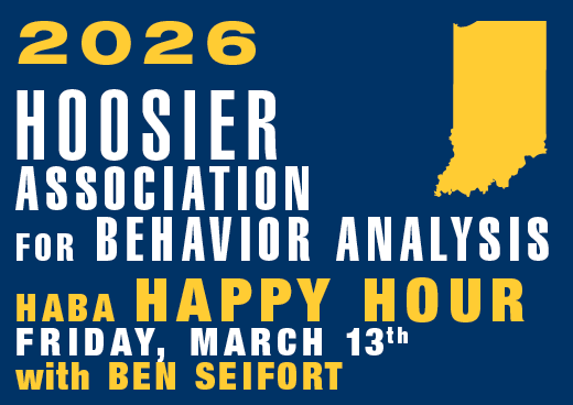 a square graphic representing Hoosier Happy Hour Friday, March 13th, 2026, from 12:00-1:00 PM EST with Dr. Ben Seifort.